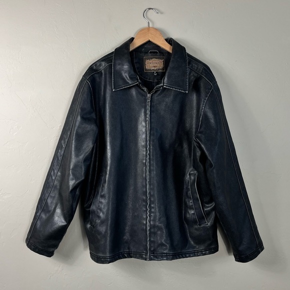 The Original Arizona Bomber Leather Distressed Grunge Zip Up Jacket